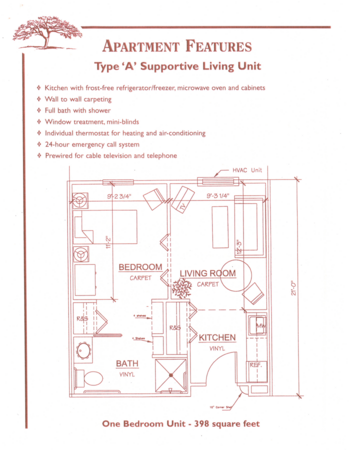 Floorplan of Knollwood Retirement Center - Jacksonville, Assisted Living, Jacksonville, IL 4