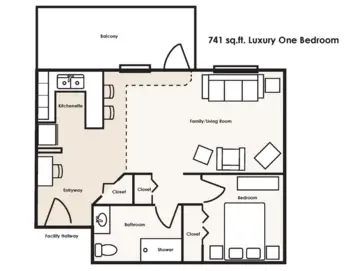 Floorplan of Lakeview Personal Care, Assisted Living, Darlington, PA 2