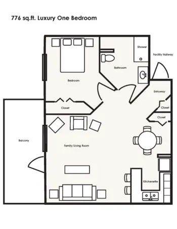 Floorplan of Lakeview Personal Care, Assisted Living, Darlington, PA 3