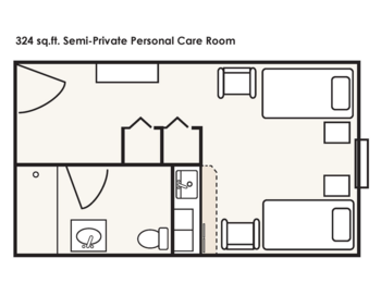 Floorplan of Lakeview Personal Care, Assisted Living, Darlington, PA 5