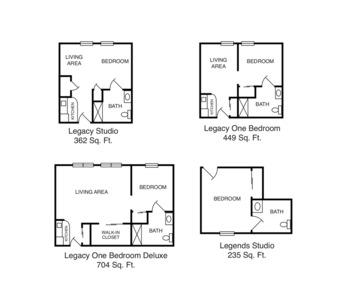 Floorplan of Legacy Assisted Living, Assisted Living, Jackson, MI 1