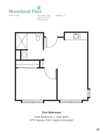 Floorplan of Moorehead Place, Assisted Living, Indiana, PA 2
