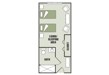 Floorplan of Morningside of Gastonia, Assisted Living, Gastonia, NC 2