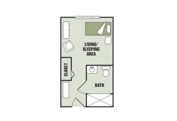 Floorplan of Morningside of Gastonia, Assisted Living, Gastonia, NC 4