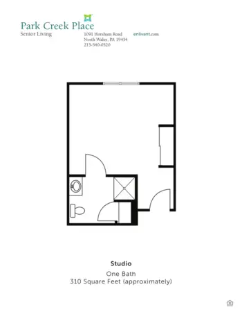 Floorplan of Park Creek Place, Assisted Living, Memory Care, North Wales, PA 1