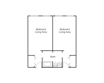 Floorplan of Red Cedar Glen, Assisted Living, Hendersonville, TN 2