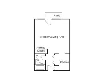 Floorplan of Red Cedar Glen, Assisted Living, Hendersonville, TN 3