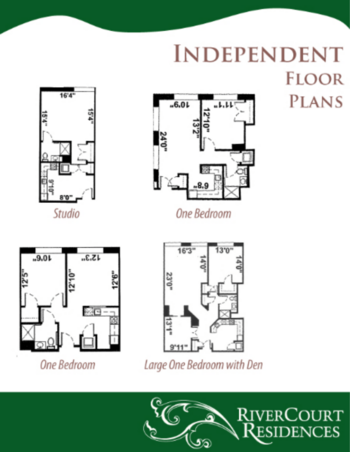 Floorplan of RiverCourt Residences, Assisted Living, Groton, MA 2