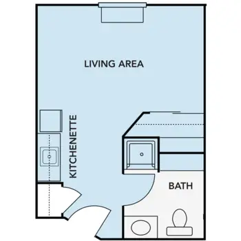 Floorplan of Sonata West, Assisted Living, Winter Garden, FL 1