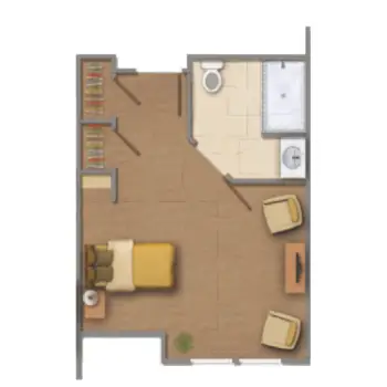 Floorplan of Sonata West, Assisted Living, Winter Garden, FL 9