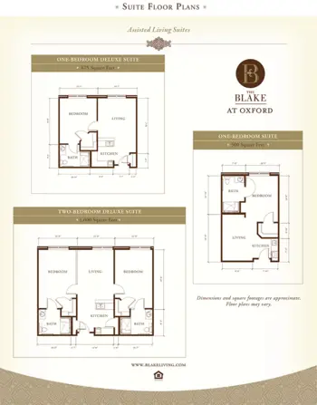 Floorplan of The Blake at Oxford, Assisted Living, Memory Care, Oxford, MS 1