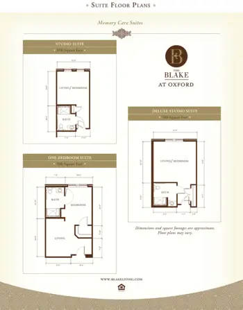 Floorplan of The Blake at Oxford, Assisted Living, Memory Care, Oxford, MS 2