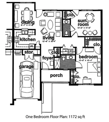 Floorplan of The Cottages on Wesleyan, Assisted Living, Macon, GA 1