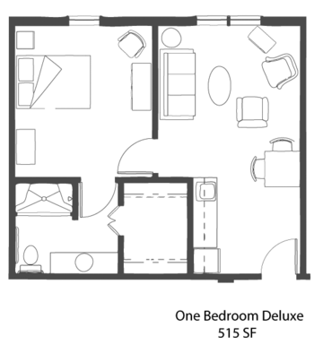 Floorplan of The Cottages on Wesleyan, Assisted Living, Macon, GA 4