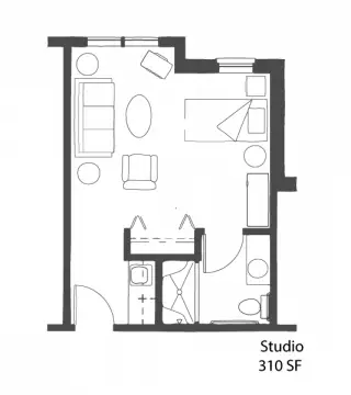 Floorplan of The Cottages on Wesleyan, Assisted Living, Macon, GA 8