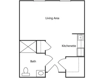 Floorplan of The Linden at Danvers, Assisted Living, Danvers, MA 3