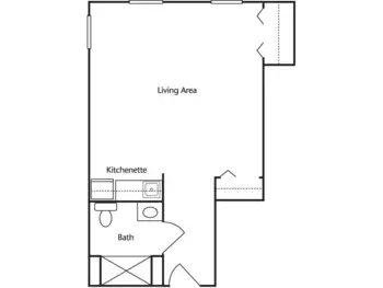 Floorplan of The Linden at Danvers, Assisted Living, Danvers, MA 4