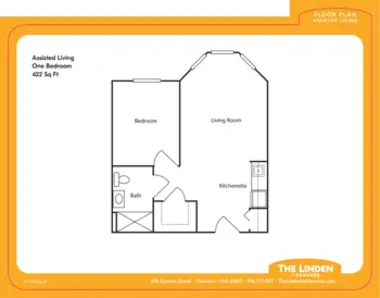Floorplan of The Linden at Danvers, Assisted Living, Danvers, MA 5