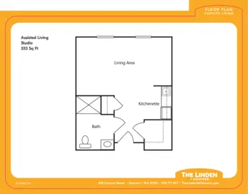 Floorplan of The Linden at Danvers, Assisted Living, Danvers, MA 7