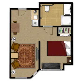 Floorplan of Whispering Knoll Assisted Living, Assisted Living, Edison, NJ 1