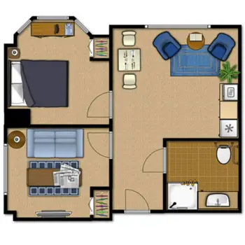 Floorplan of Whispering Knoll Assisted Living, Assisted Living, Edison, NJ 4