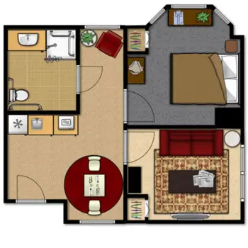 Floorplan of Whispering Knoll Assisted Living, Assisted Living, Edison, NJ 5