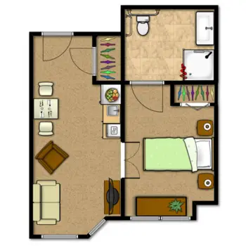 Floorplan of Whispering Knoll Assisted Living, Assisted Living, Edison, NJ 6