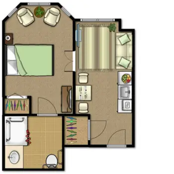 Floorplan of Whispering Knoll Assisted Living, Assisted Living, Edison, NJ 9