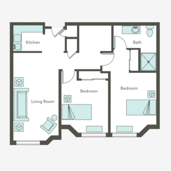 Floorplan of Aegis Living of Corte Madera, Assisted Living, Corte Madera, CA 2