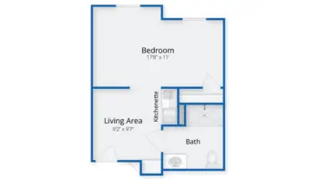 Floorplan of Benchmark Senior Living at Billerica Crossings, Assisted Living, Billerica, MA 1