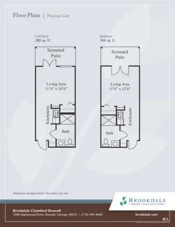Floorplan of Brookdale Chambrel Roswell, Assisted Living, Roswell, GA 5