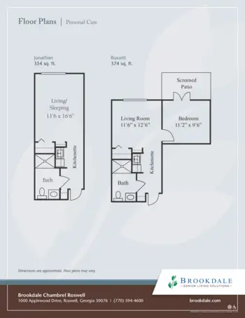 Floorplan of Brookdale Chambrel Roswell, Assisted Living, Roswell, GA 6
