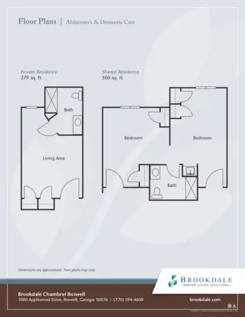 Floorplan of Brookdale Chambrel Roswell, Assisted Living, Roswell, GA 8