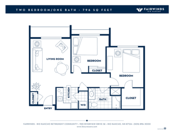 Floorplan of Fairwinds - Rio Rancho, Assisted Living, Rio Rancho, NM 5