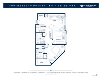 Floorplan of Fairwinds - Rio Rancho, Assisted Living, Rio Rancho, NM 7