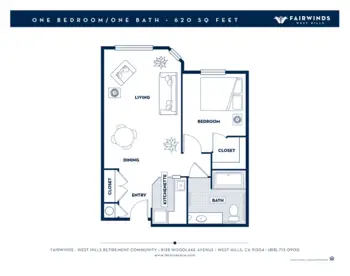 Floorplan of Fairwinds - West Hills, Assisted Living, West Hills, CA 1