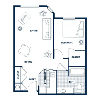 Floorplan of Fairwinds - West Hills, Assisted Living, West Hills, CA 2