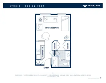 Floorplan of Fairwinds - West Hills, Assisted Living, West Hills, CA 3