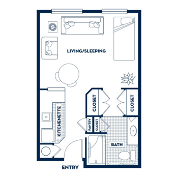 Floorplan of Fairwinds - West Hills, Assisted Living, West Hills, CA 4