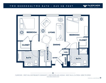 Floorplan of Fairwinds - West Hills, Assisted Living, West Hills, CA 5
