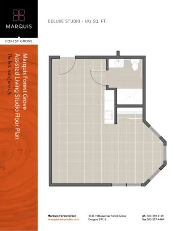 Floorplan of Marquis Forest Grove Assisted Living, Assisted Living, Forest Grove, OR 8