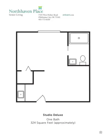 Floorplan of Northhaven Place, Assisted Living, Oklahoma City, OK 2