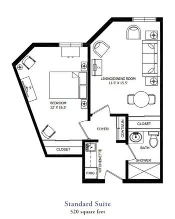Floorplan of Our Lady of the Valley, Assisted Living, Roanoke, VA 6