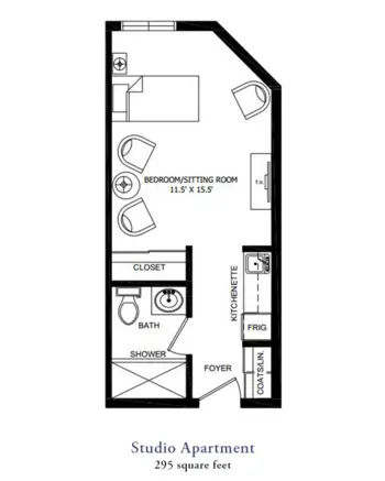 Floorplan of Our Lady of the Valley, Assisted Living, Roanoke, VA 7