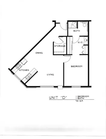 Floorplan of Rose of Ames, Assisted Living, Ames, IA 1