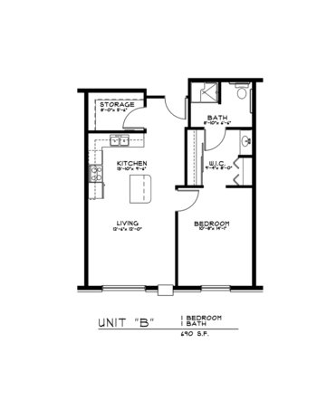 Floorplan of Rose of Ames, Assisted Living, Ames, IA 3
