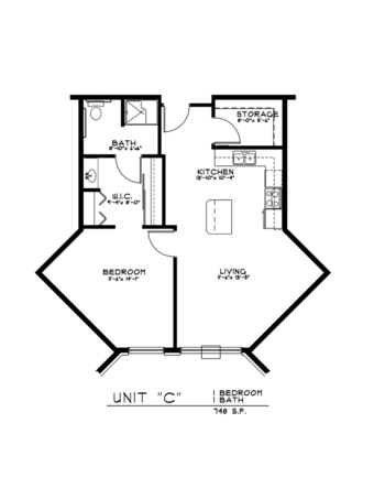 Floorplan of Rose of Ames, Assisted Living, Ames, IA 4
