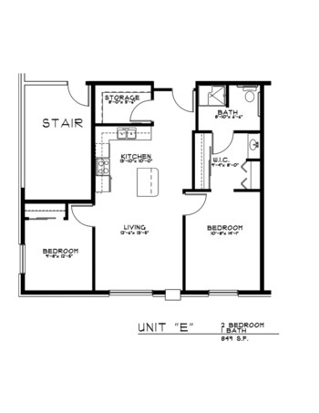 Floorplan of Rose of Ames, Assisted Living, Ames, IA 5