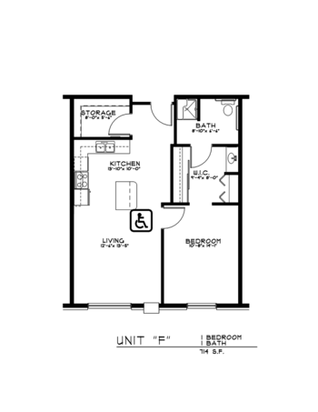 Floorplan of Rose of Ames, Assisted Living, Ames, IA 6