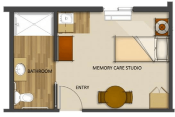 Floorplan of Spring Ridge, Assisted Living, Memory Care, Tacoma, WA 5